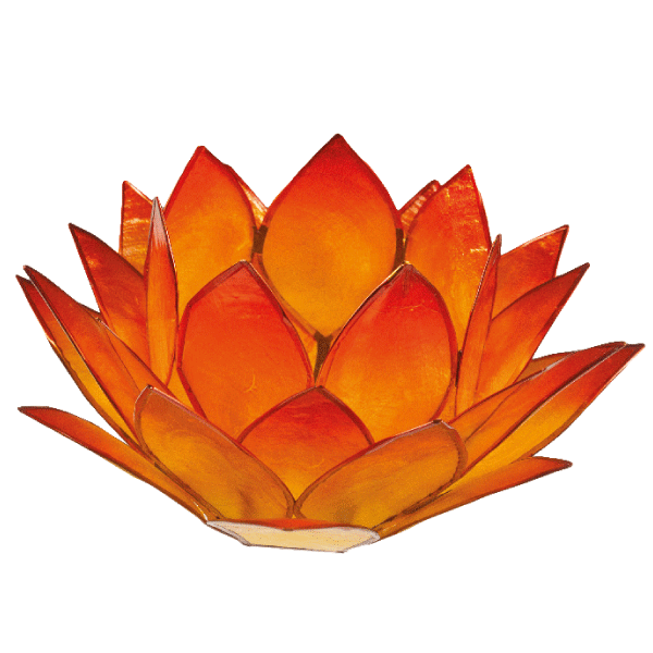 Lotus-Licht - Rot-Orange