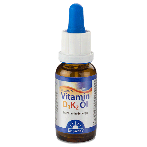Dr. Jacob\'s Vitamin D3K2 Öl - 20 ml