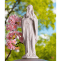 Statue betende Maria, Kunstharz, 30 cm, weiß