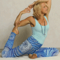 Yoga-Leggings Gr. S (36) Blue Spirit