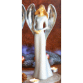 Engel der Anmut mit Silberflügeln - 23 cm