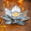 Teelichthalter silber »Magischer Lotusglanz«