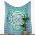 Mandala-Wandtuch »Türkis« 230 x 210 cm