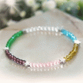 Schwingquarz-Armband »Rainbow Stars«