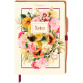 Notizbuch mit Stoffeinband »Blütenzauber«