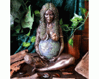 Spirituelle Statue »Gaia - Erdmutter«, 30cm, bronzefarben