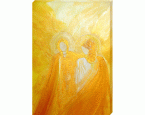 Leinwandbild »Goldene Engelbegegnung«, 45 x 65 cm