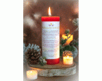 »Kerze »Weihnachtsbotschaft von Jeanne Ruland«