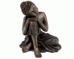 Ruhender Thai-Buddha, Kopf auf seinem rechten Knie, H 12 cm