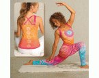 Yoga-Top Gr. XL (44/46) »Chakra« mango-pink