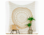 Mandala-Wandtuch »Ombre-Ocker« 230 x 210 cm