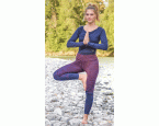 7/8 Yoga-Leggings Gr. XS (34) »Violett Spirit«, violett-blau