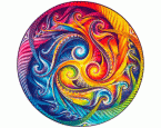 Magic-Holzpuzzle Gr. M »Mandala der Galaxien-Inkarnation«