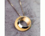 Silberanhänger »Aureole«, teilvergoldet, Ø 24 mm