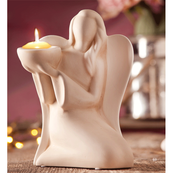 Engel »Martha« mit Teelichthalter - Keramik