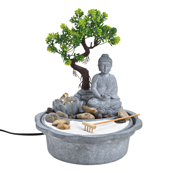 Zimmerbrunnen »Buddha mit Bonsai«