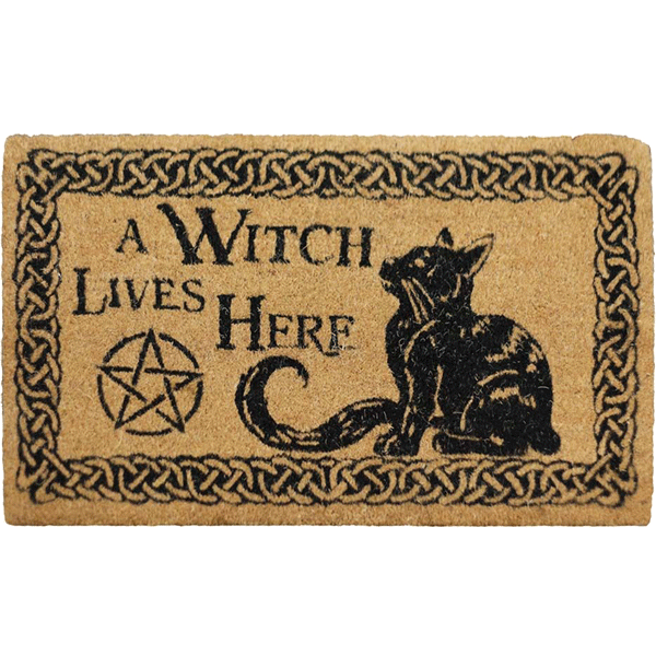 Fußmatte »A Witch Lives Here«, 45 × 75 cm