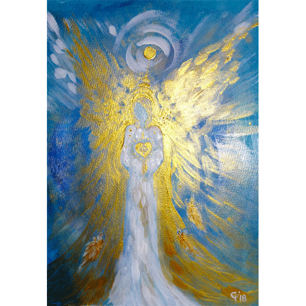 Leinwandbild »Engel der Goldenen Zeit« 65 × 45 cm