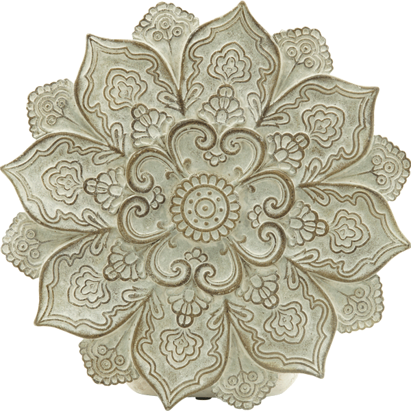 Wandhänger »Lotus Mandala«, Zementguss, Ø 35,5 cm