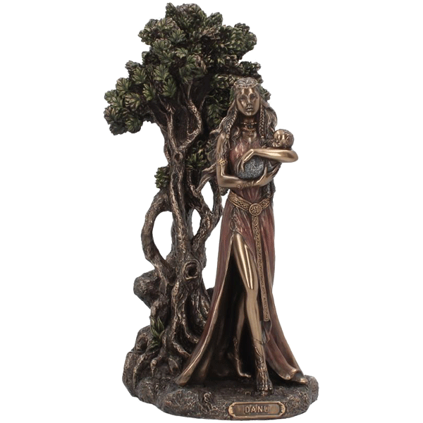 Keltische Göttin »Danu mit Baby«, H 29,5 cm