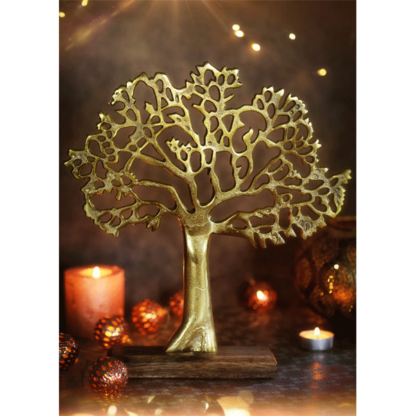 Aufsteller »Goldener Lebensbaum« 33 cm