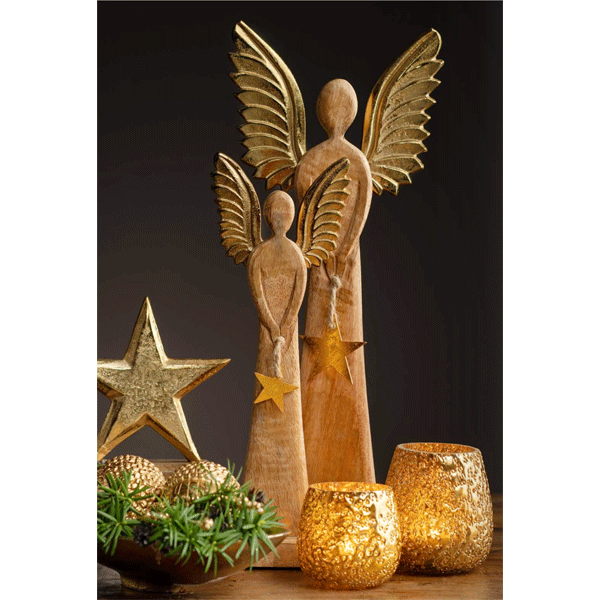 Holz-Engelfigur »Golden Star« 45 cm