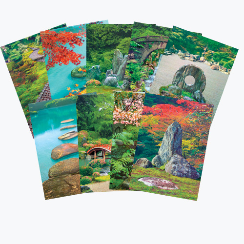 Postkarten-Set - Zen-Gärten (9 Motive)