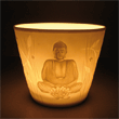 Porzellan-Teelichthalter »Buddha«