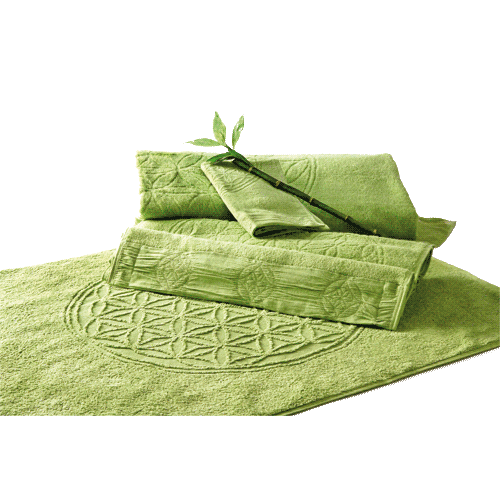 Handtuch »Blume des Lebens«, bambus-grün