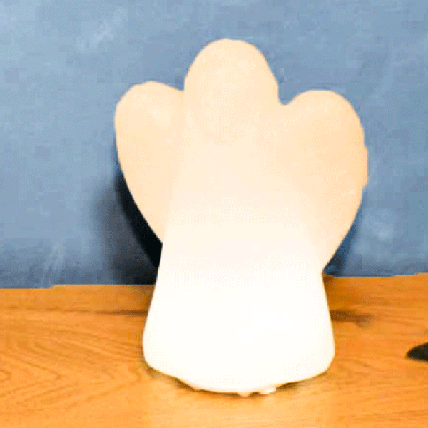 Salzlampe »Engel«, 13 cm