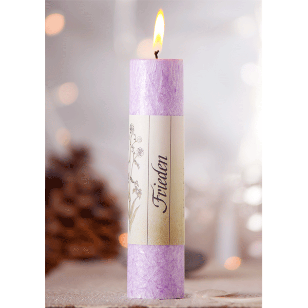 Allgäuer Heilkräuter-Kerze »Frieden«