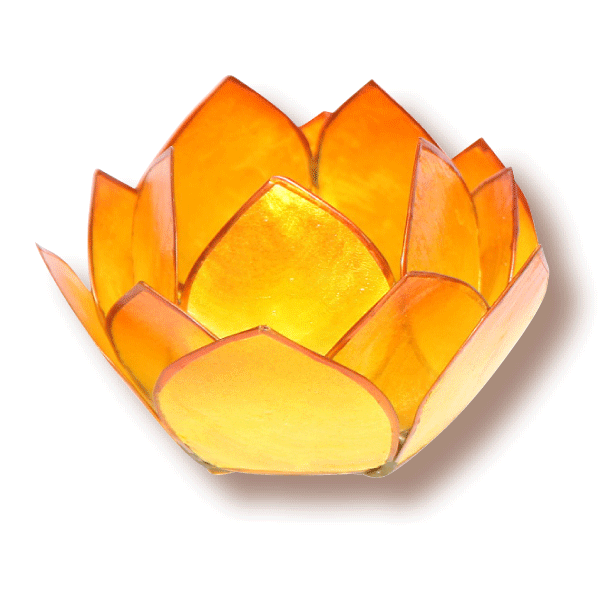 Lotus-Licht »Abendsonne« gelb-orange