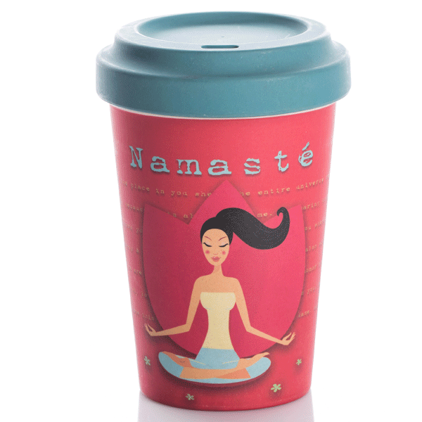BambooCup »Yoga Love«, To-Go-Becher
