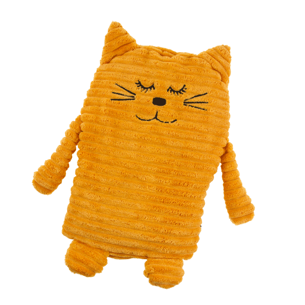 Kuschel-Wärmekissen »Katze«, gelb, groß