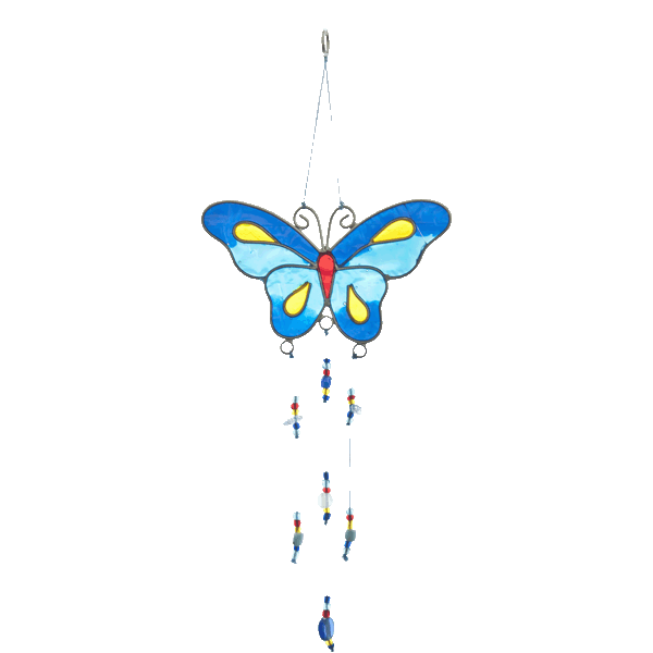 Suncatcher Schmetterling blau/gelb