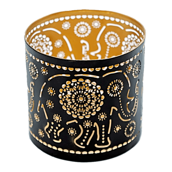 Teelichthalter »Goldener Schein - Elefant«