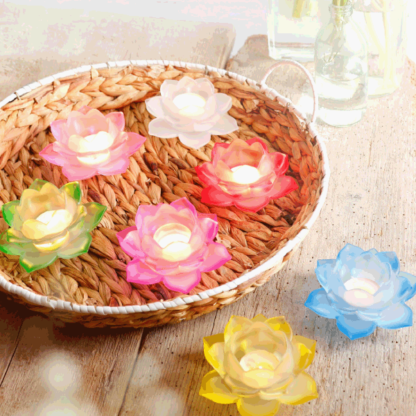 Lotuslichter »Farben des Lebens« - lila