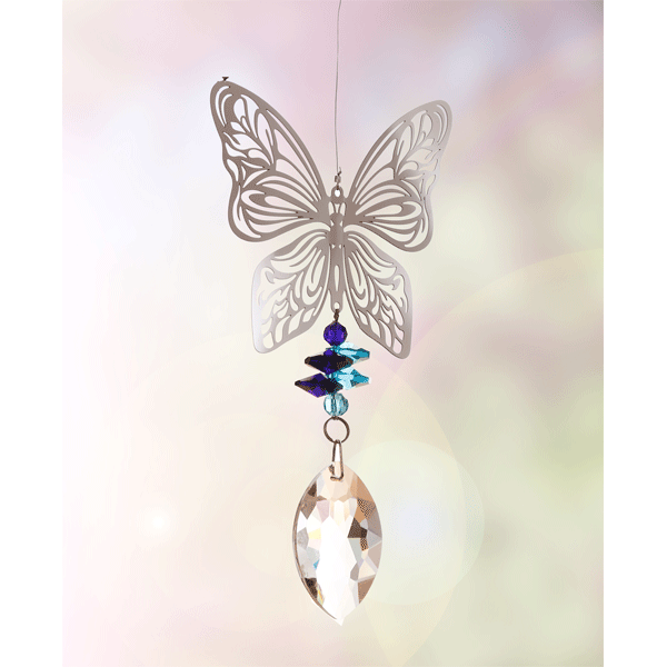 Magic Kristall Windspiel »Schmetterling«