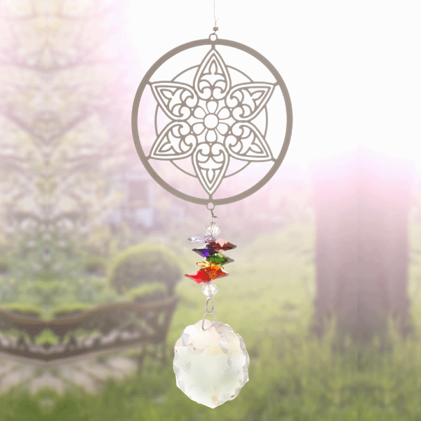 Magic Kristall-Windspiel »Mandala«