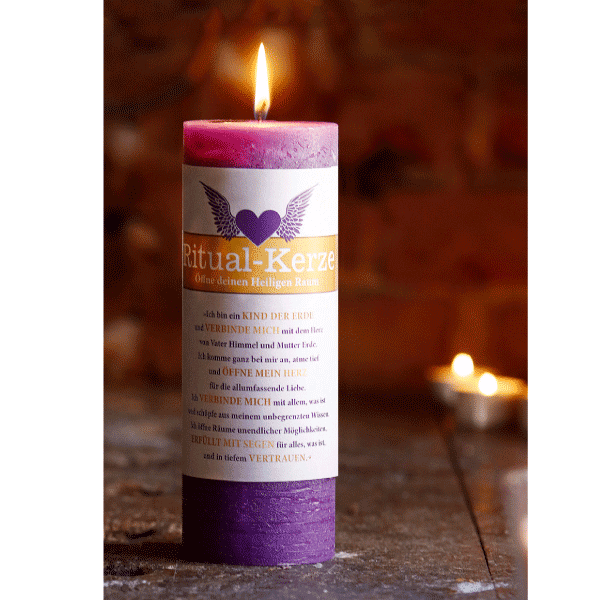 Ritualkerze »Heiliger Raum«, violett