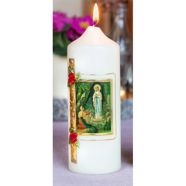 Marienkerze »Madonna Lourdes«