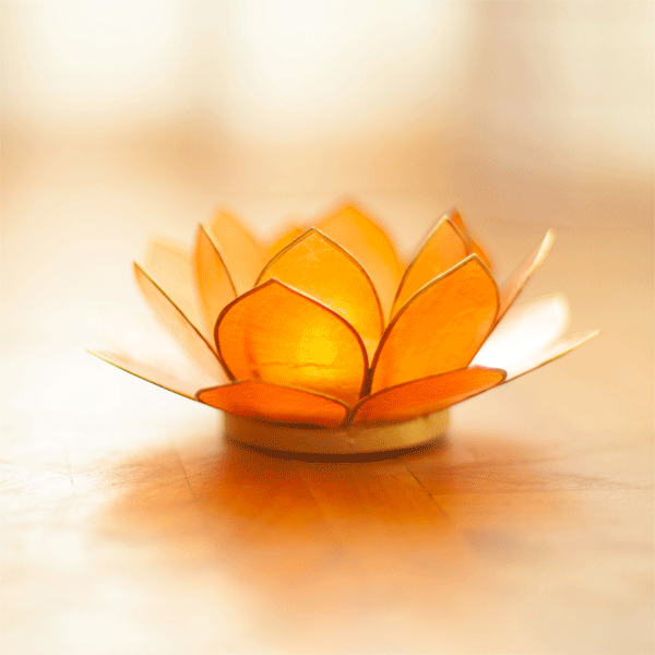 Lotus-Licht »Segensreich«, orange