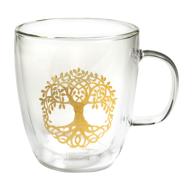 Teeglas »Baum des Lebens«, doppelwandig