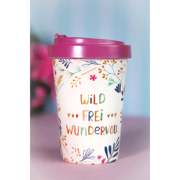 Coffee-to-Go-Becher »Wild, Frei, Wundervoll«