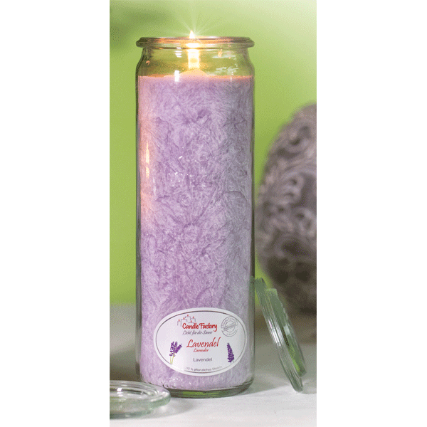 Duftkerze im Glas »Lavendel« 21 cm
