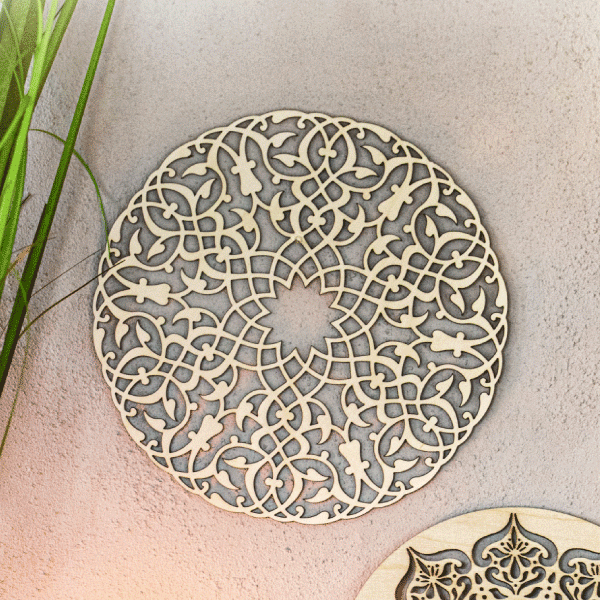 Holz-Mandala »Mandala der Leichtigkeit«, Ø 22 cm