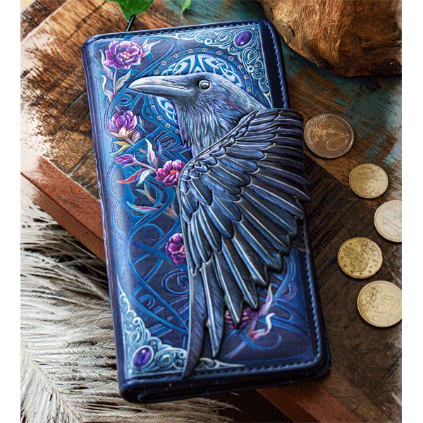 Geprägte Geldbörse »Ravens Flight«