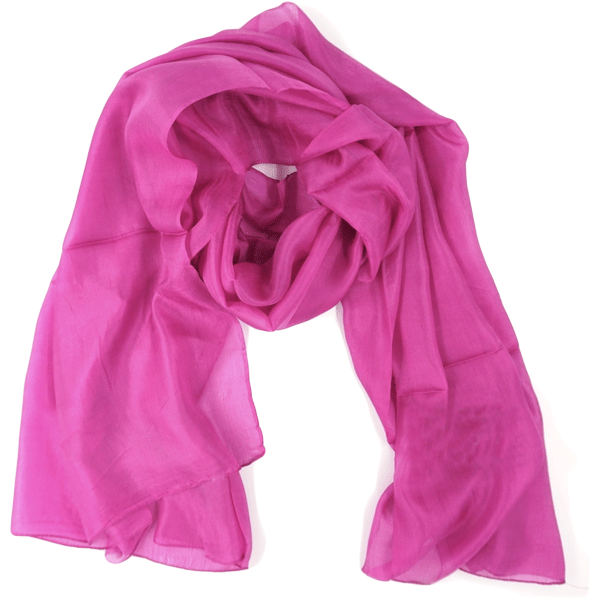 Großer Seidenschal »Pretty in Pink«, 100 × 190 cm