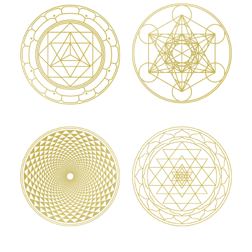 Aufkleber-Set »Heilige Geometrie«