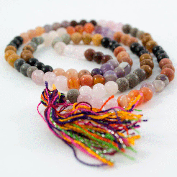 Mala »Japa Mala« - verschiedene Edelsteine - 108 Perlen